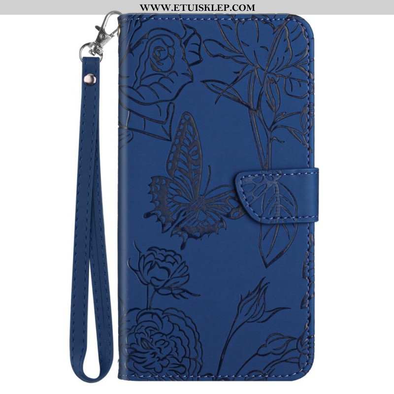 Etui Folio do Sony Xperia 5 IV Motyle Z Smyczą